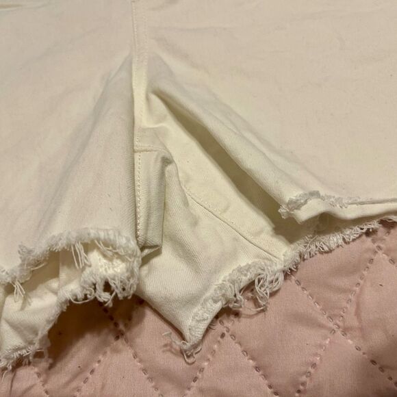 Source Unknown White Denim Overalls Relaxed Fit - Picture 13 of 16